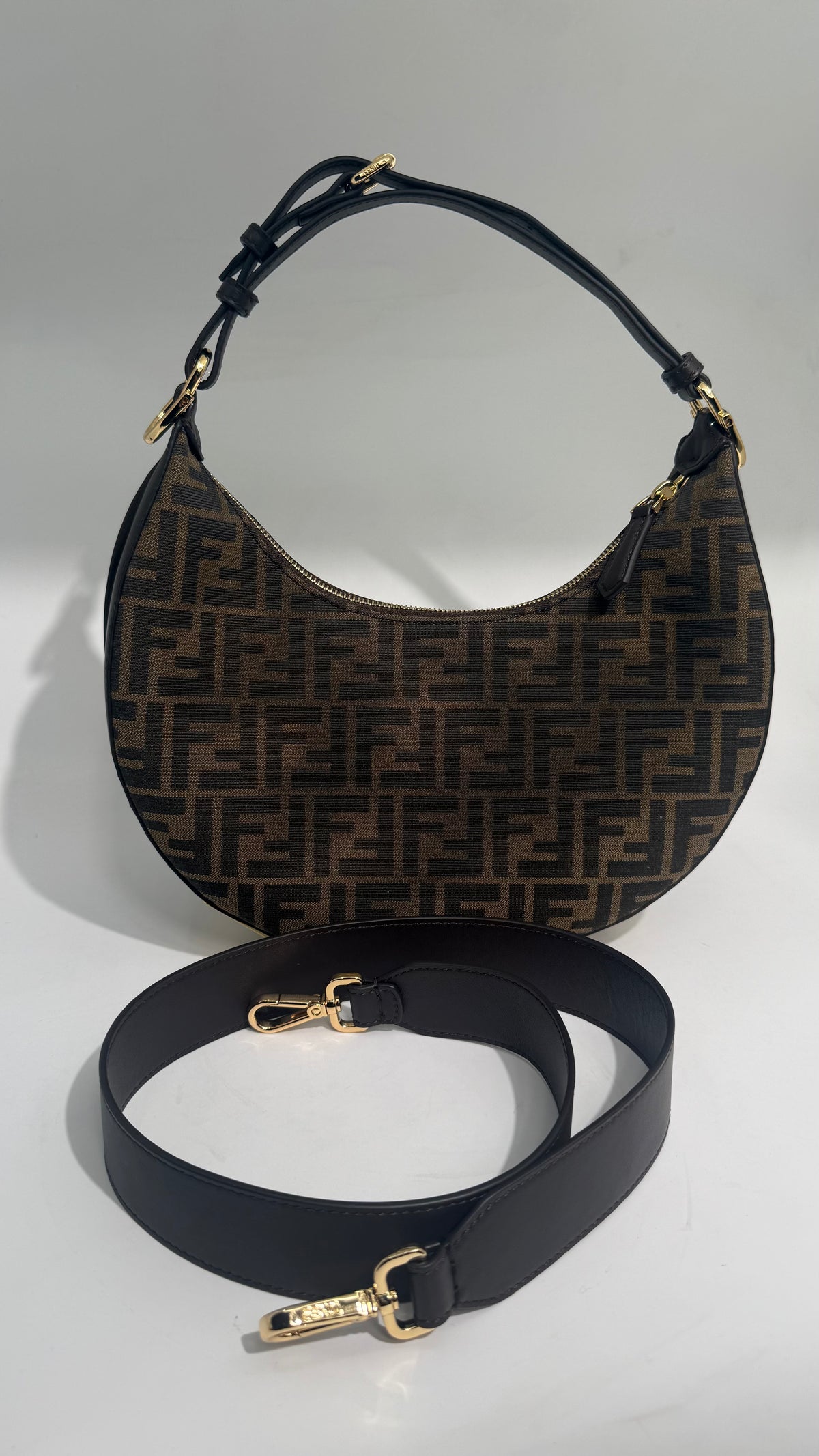 Fendigraphy Crossbody Baguette