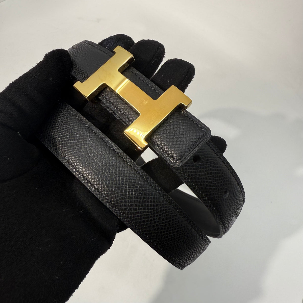Hermes H Constance Belt (Black)