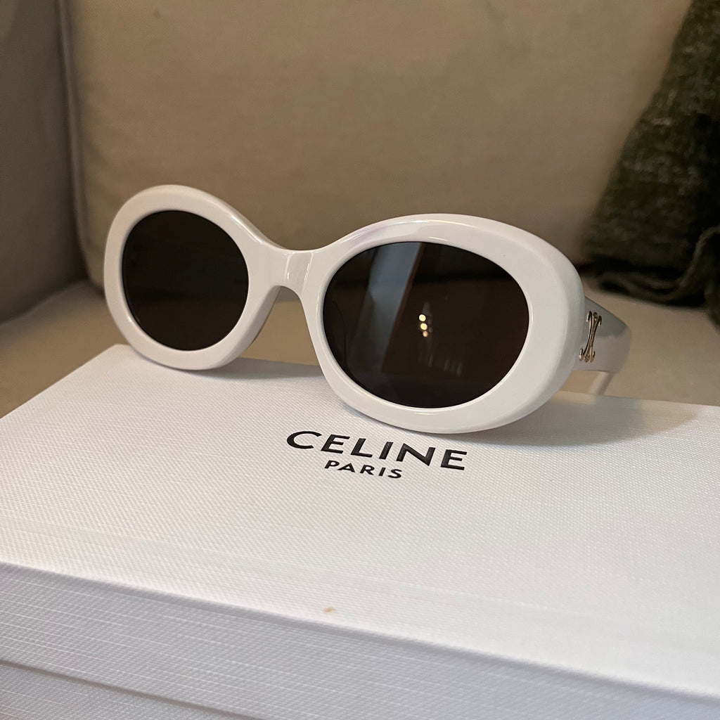 Celine Smoke Sunglasses (White Brown)