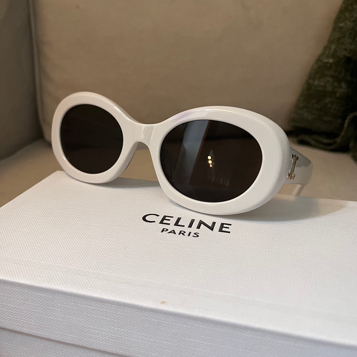 Celine Smoke Sunglasses (White Brown)