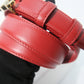 Celine Triomphe Belt (Red)