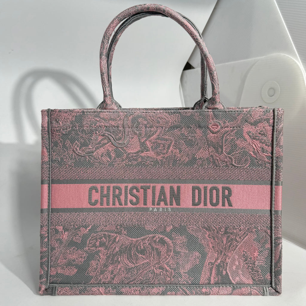 Christian Dior Book Tote Pink/Gray