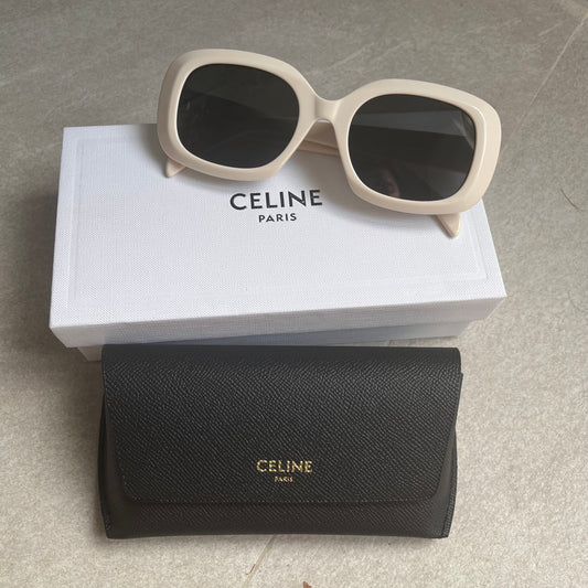Celine Square Sunglasses (White)
