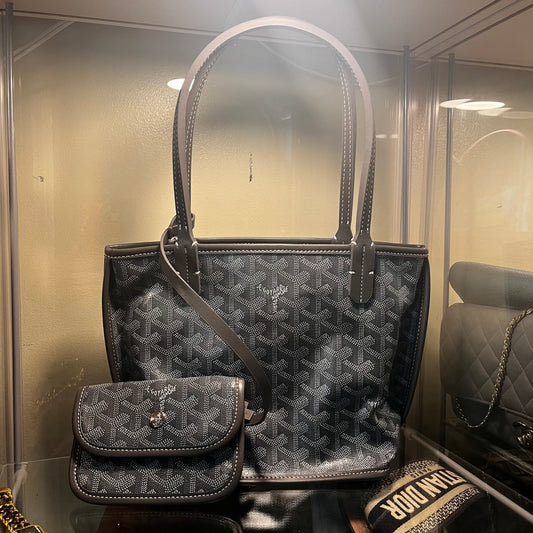 Goyard Mini Anjou Gray Tote