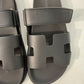 Hermes Chypre Black Sandals