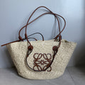 Loewe Anagram Raffia Basket Bag