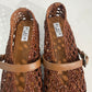 Alaia Net Flats (Brown)