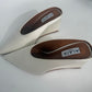 Alaïa White Staib Point-Toe Wedge Mules