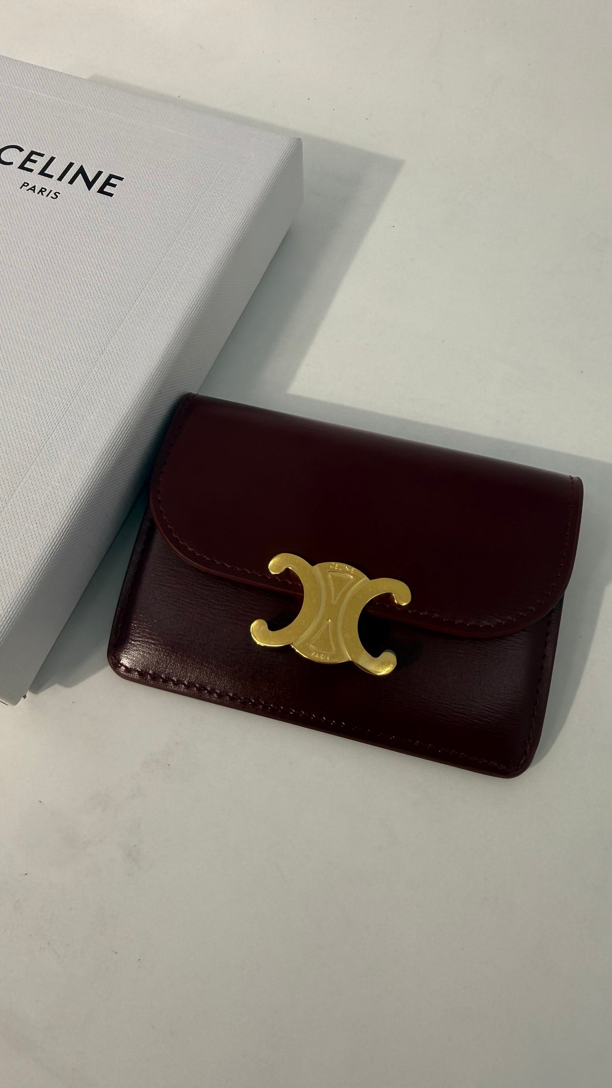 Celine Maroon Cardholder