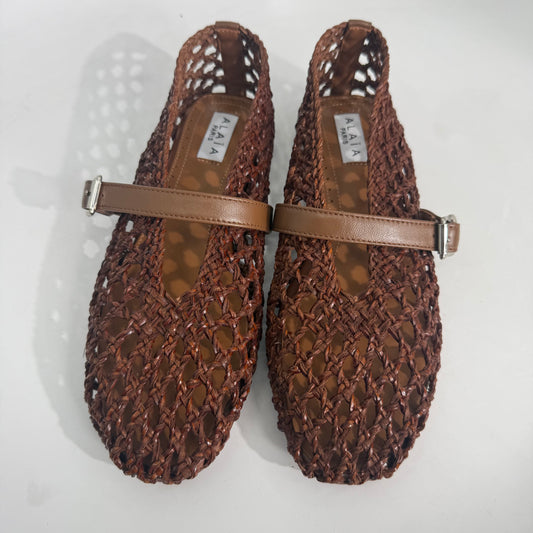 Alaia Net Flats (Brown)