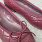 Chanel Quilted Ballet Shoes Maroon
