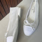 Chanel Mesh Summer Flats (White)