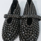Alaia Crystal Flats (Black)