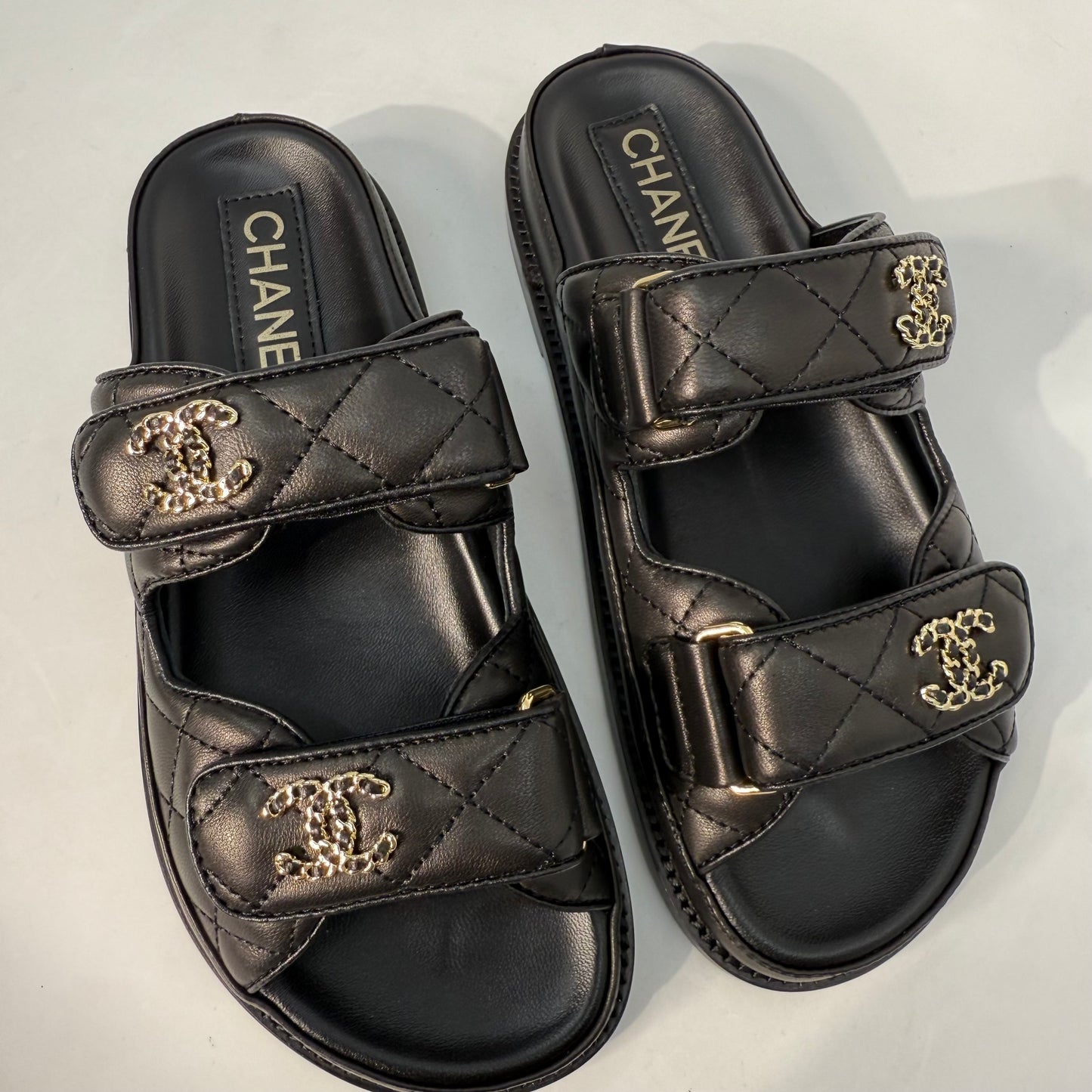 Chanel Dad Sandals (Black) no strap