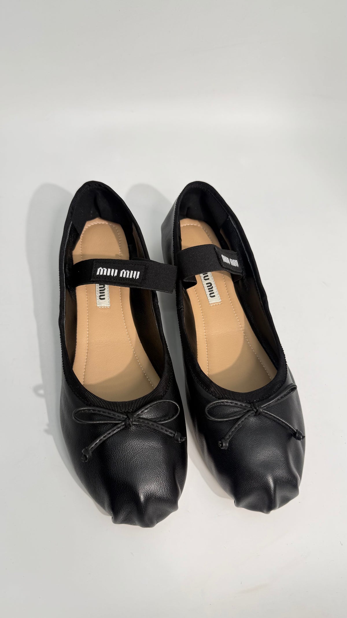 Miu Miu Ballet Leather Flats