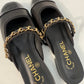Chanel Mary Jane Mule Patent Captoe