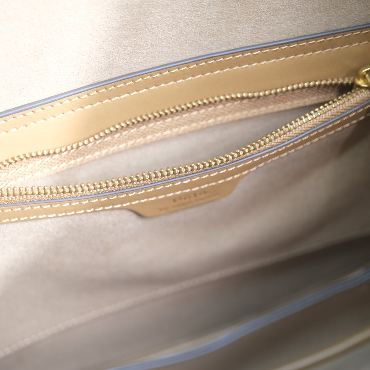 Ralph Lauren Half Hobo Moon Bag (Brown)