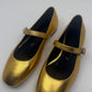 Hermes Mary Jane Gold Shoes