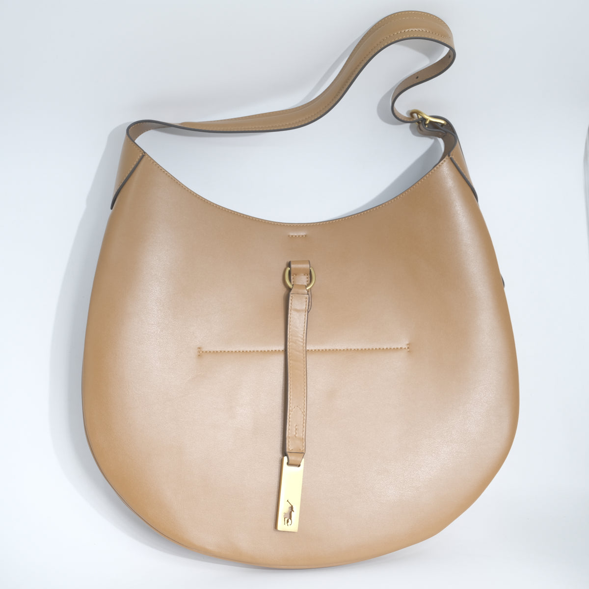 Ralph Lauren Half Hobo Moon Bag (Brown)
