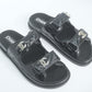 Chanel Patent Dad Sandals