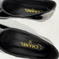 Chanel 25C Black Patent Leather Loafers