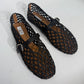 Alaïa Fishnet Woven Leather Mary Jane Ballet