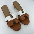 Hermes Oasis White/Brown