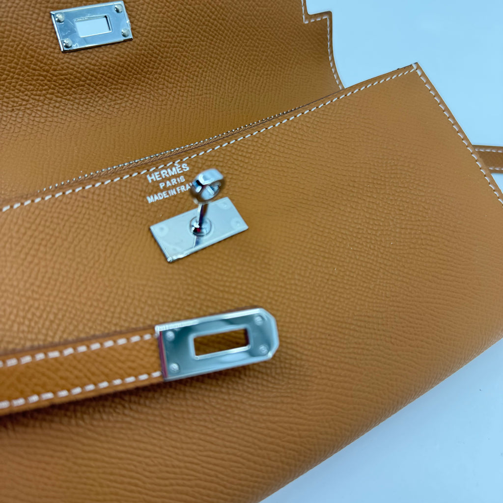 Hermes Kelly Wallet (Tan)