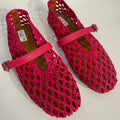 Alaia "La Ballerine" Mary Jane Flats Hot Pink