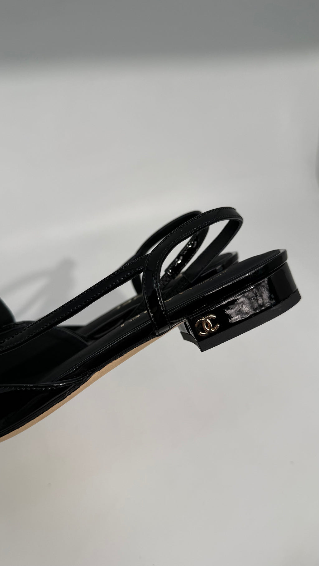 Chanel Slingback Patent Shoes