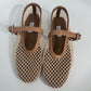 Alaia Net Shoes (Nude/Beige)