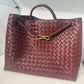 Bottega Venete Andiamo (Large/Maroon)
