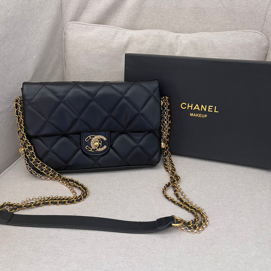 Chanel VIP Make Up Quilted Chain Crossbody