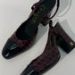 Chanel Croc Slingback Pumps