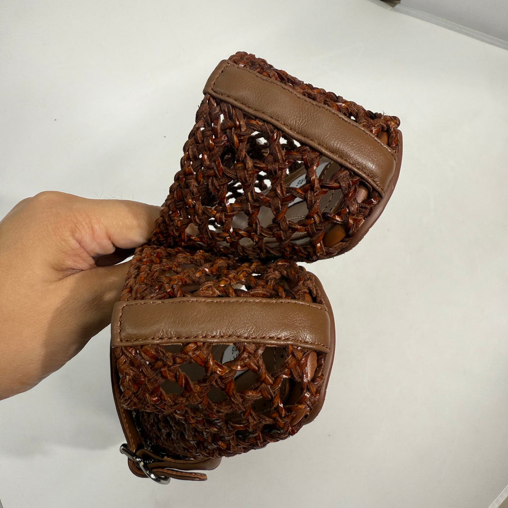 Alaia Net Flats (Brown)