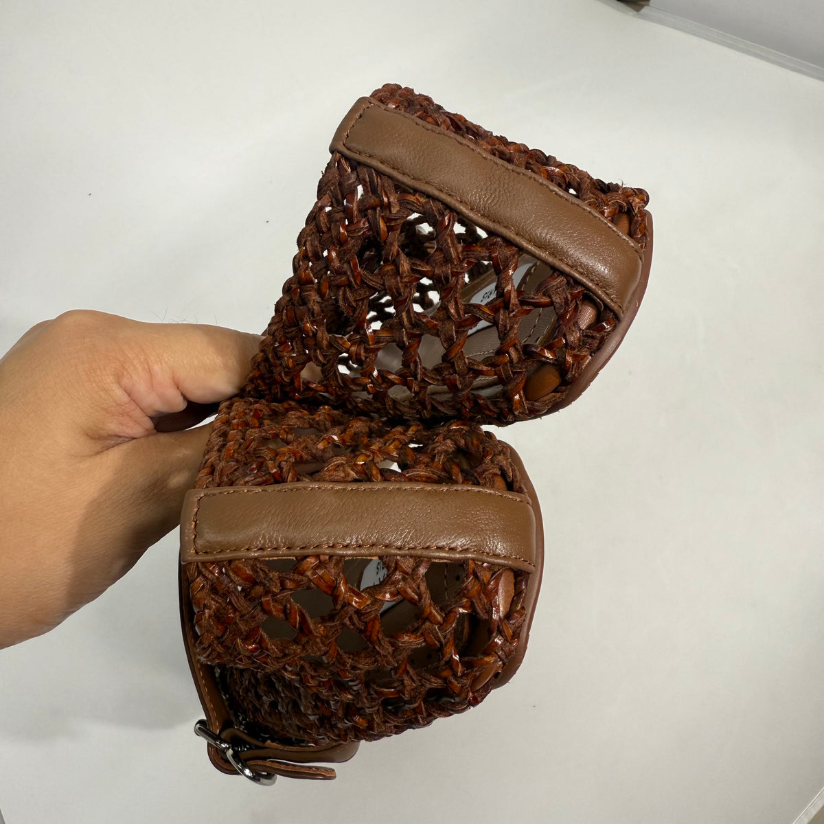 Alaia Net Flats (Brown)