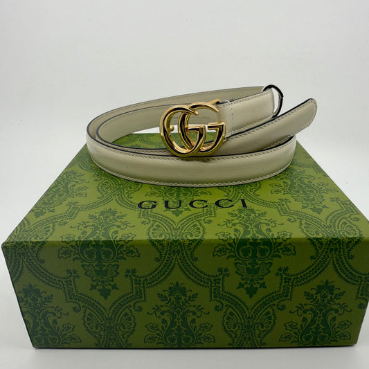 Gucci GG Belt White