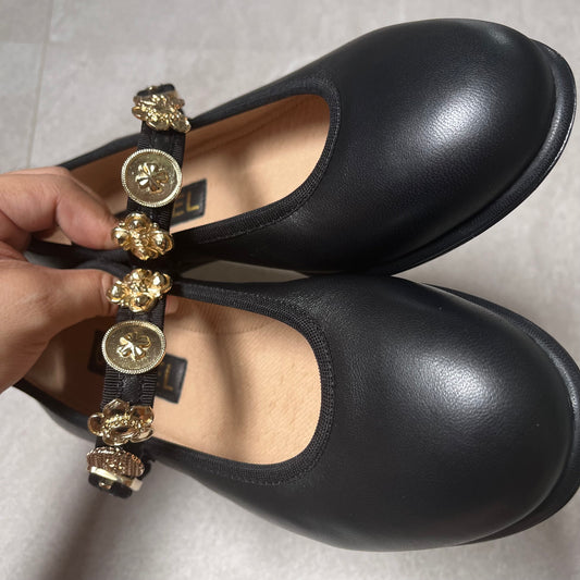 Chanel Mary Jane Ballet (with studs)