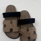 Hermes Chypre Suede Sandals