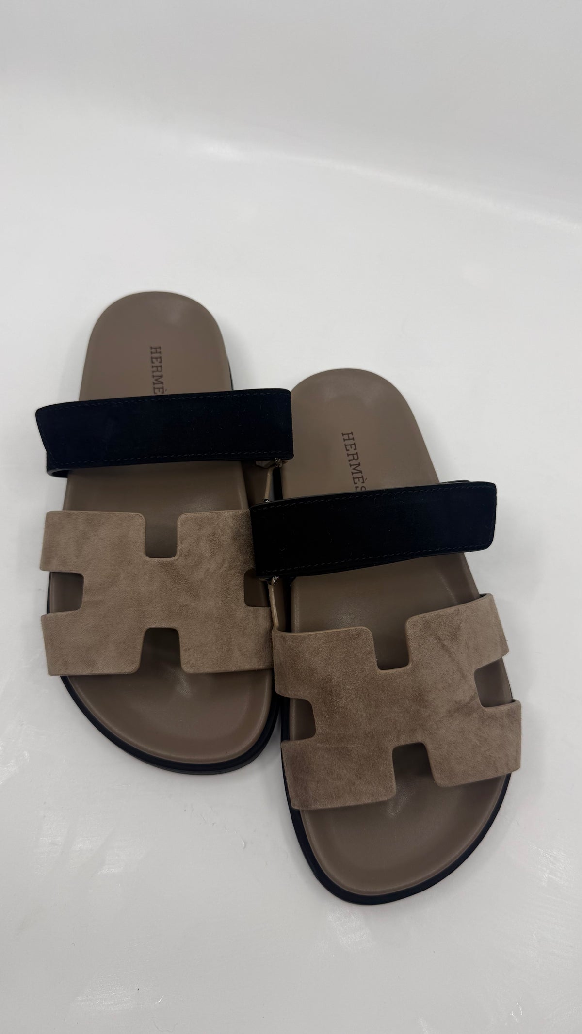 Hermes Chypre Suede Sandals