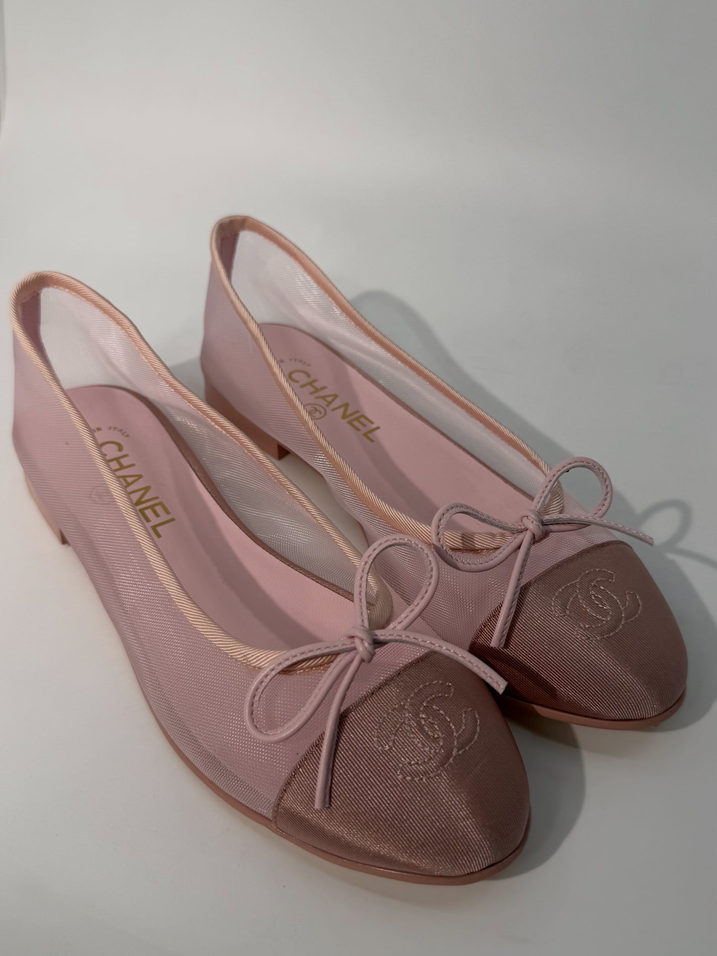 Chanel Mesh Summer Flats (Pink)
