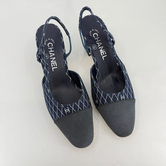 Chanel Denim Pumps