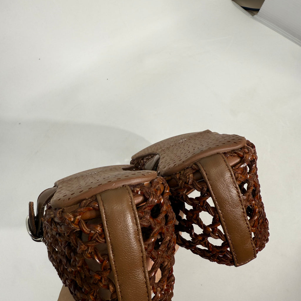 Alaia Net Flats (Brown)