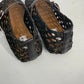 Alaïa Fishnet Woven Leather Mary Jane Ballet