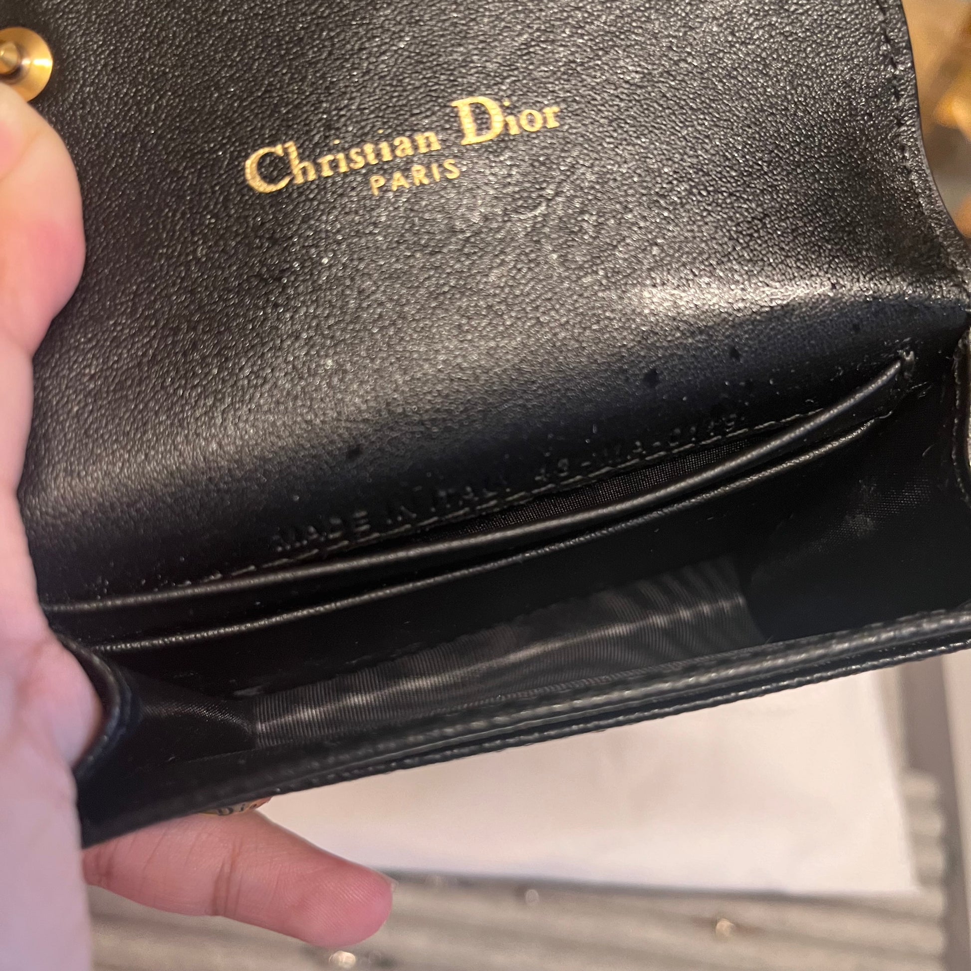 Black Dior Dior Saddle Card Case Christian Dior Saddle Wallet