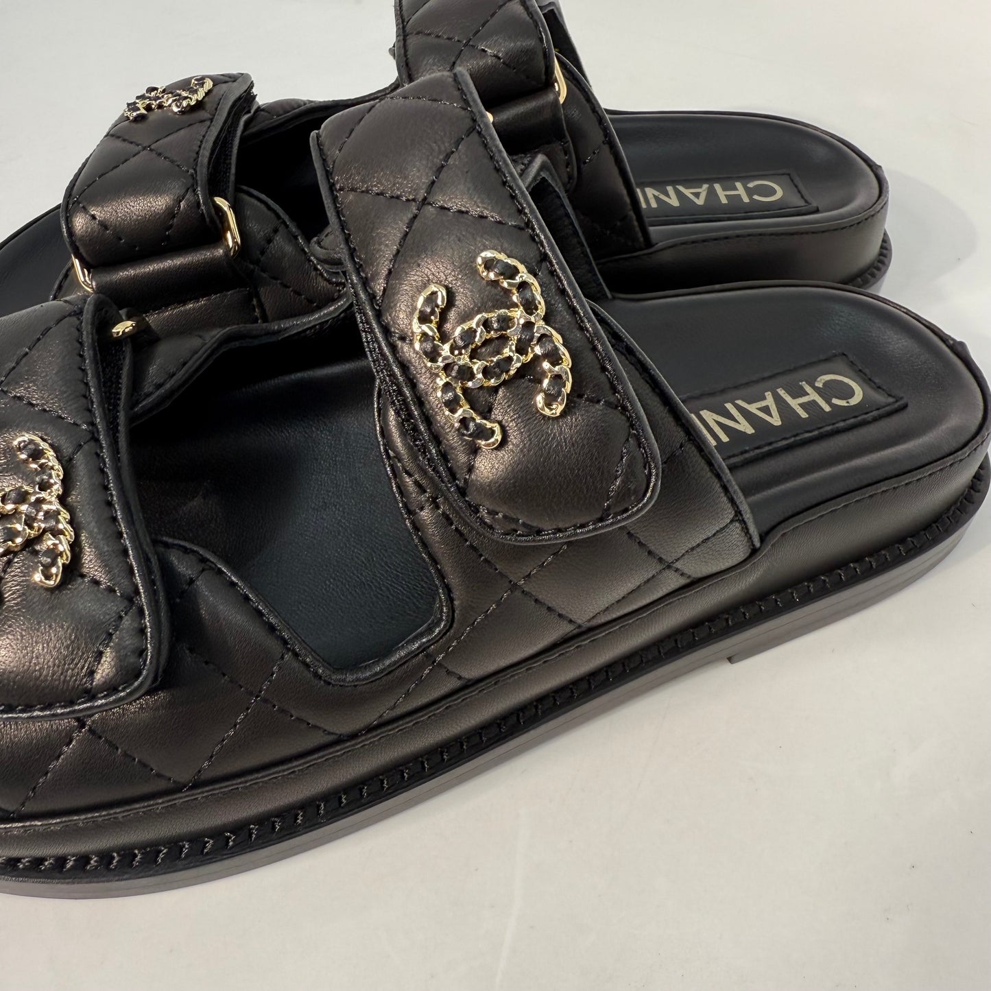 Chanel Dad Sandals (Black) no strap
