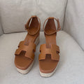 Hermes Feliz Sandals (Brown)