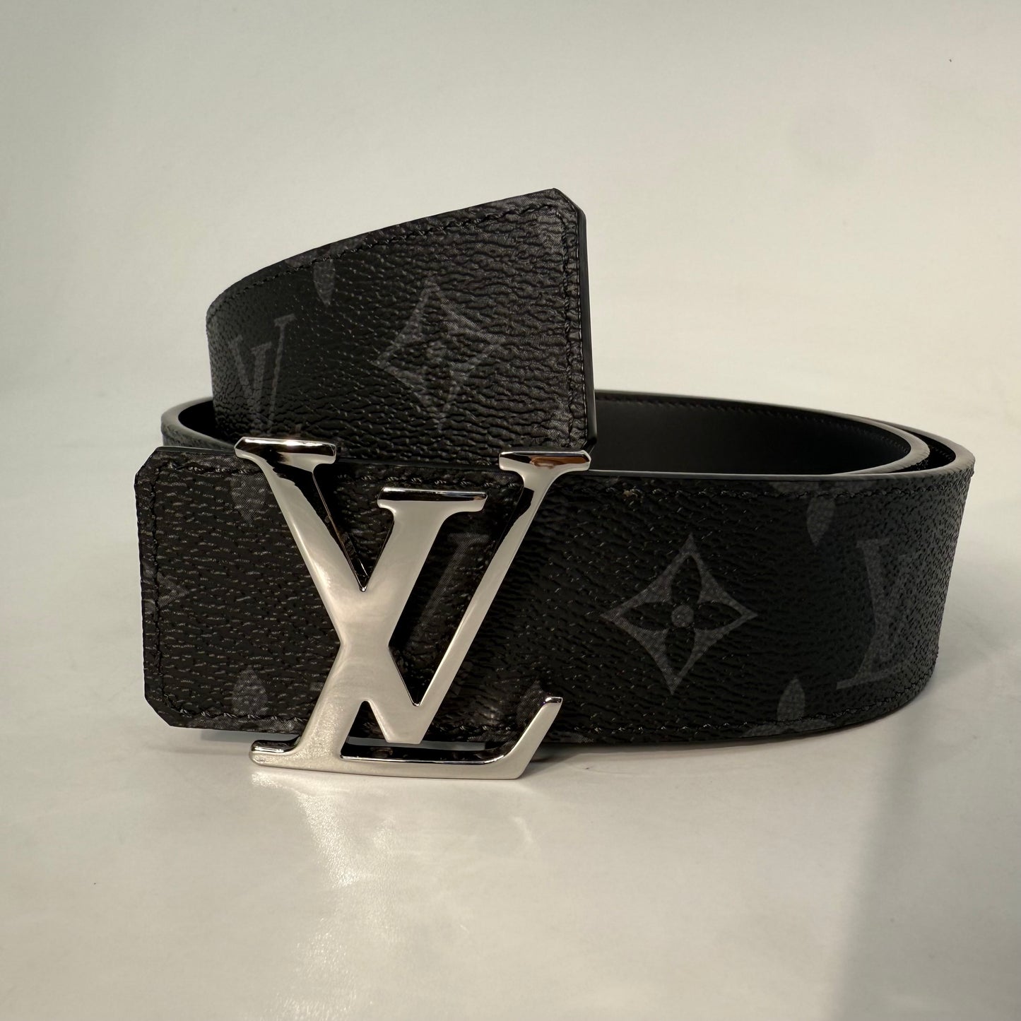Louis Vuitton LV Initiales Reversible Belt in Monogram Eclipse