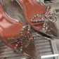 Amina Muaddi Glass Shoes (Ribbon)