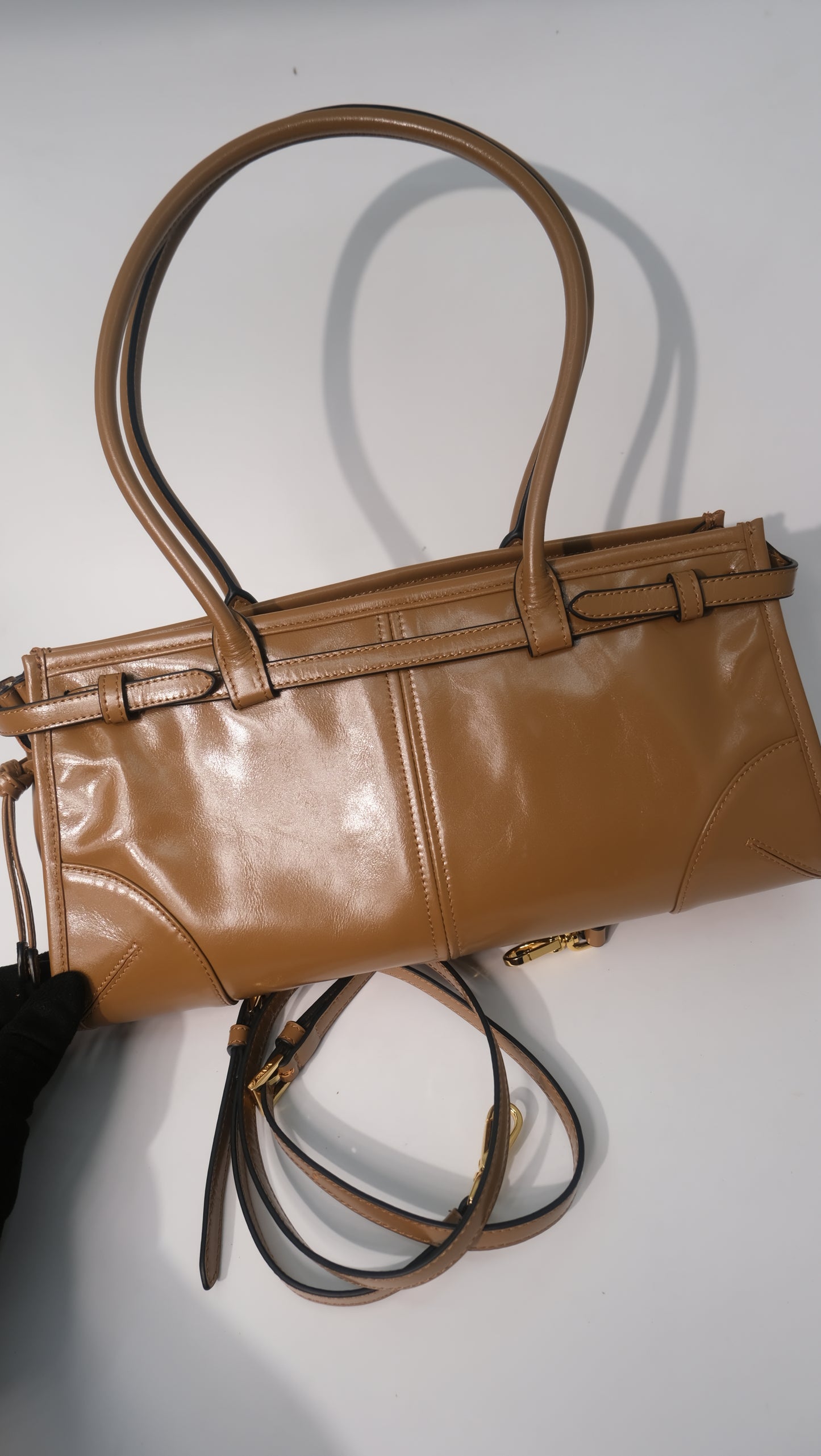 Prada Bonnie Medium Leather Shoulder Bag